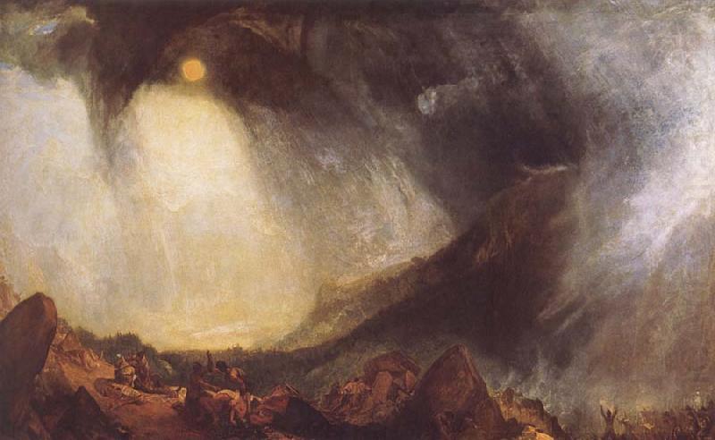 Joseph Mallord William Turner Snow Storm,Hannibal and his Amy Crossing the Alps china oil painting image